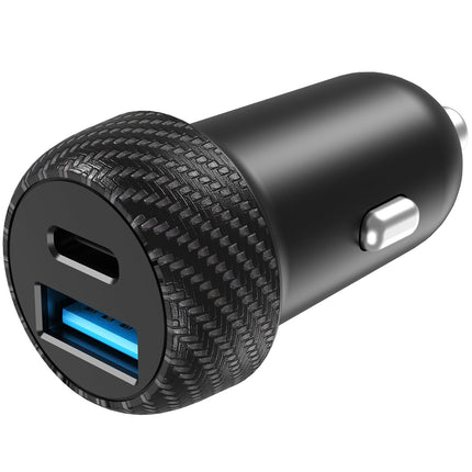 Car charger 1xUSB-C PD 1xUSB-A 45W