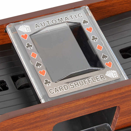 Card Shuffler 2 pachete Aspect lemn