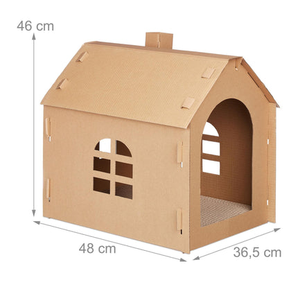 Cardboard Cat House Scratching Board