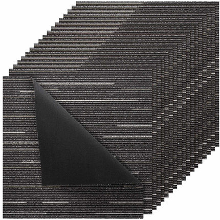Carpet Tiles, 24-Pack 24x24 Inch, Reusable Non-Slip Gray