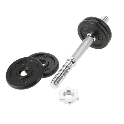 Haltere din fontă, 2x7kg, set de 2