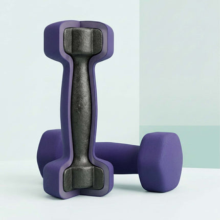 Gantere din fontă cu prindere ergonomică