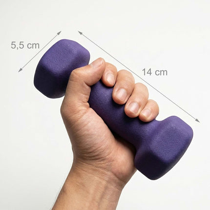 Gantere din fontă cu prindere ergonomică