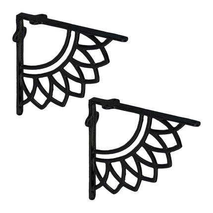 Suporturi pentru raft Mandala din fontă, set de 2