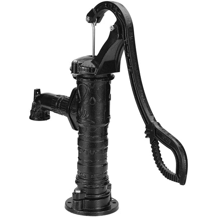 Cast Iron Manual Hand Water Pump, 22 Ft Lift, 1-1/4 NPT