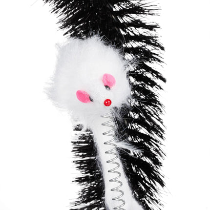 Cat Brush Arch with Toy Mouse