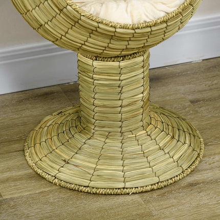Cat Cave Basket with removable cushion, seaweed, 41x71.5 cm