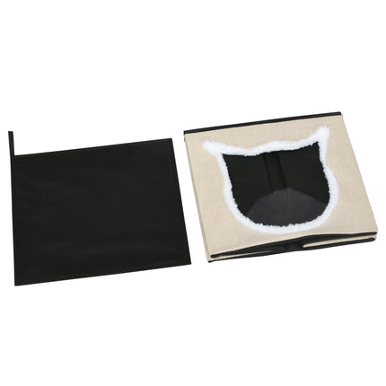 Cat cave with cushion and base, fits cats up to 5 kg, rustic brown