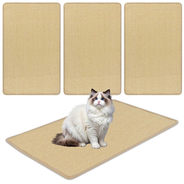 Covorașe pentru zgâriat pisici, pachet de 2, 80x50 cm sisal, autoadezive