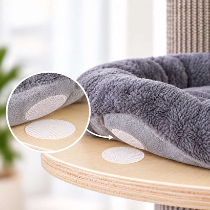Cat Scratching Tree with 3 Cushioned Platforms, 187 cm – Grey, Sisal Post