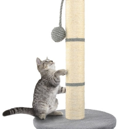 Stâlp pentru zgâriet pisici - stâlp gri, 45 cm