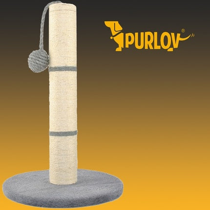 Stâlp pentru zgâriet pisici - stâlp gri, 45 cm