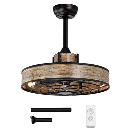 Ventilator de tavan cu lumină, 50 cm, telecomandă și temporizator 4 ore