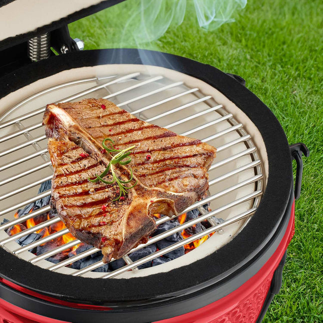 Grătar ceramic Kamado - Versatil pentru grătar și copt