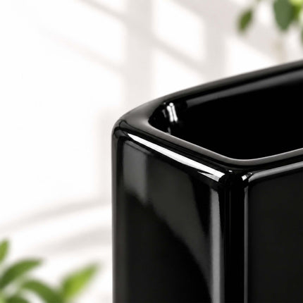 Ceramic Radiator Humidifier Set of 4 with Hooks, 400 ml, Black