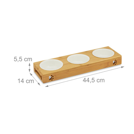 Suport pentru bol ceramice din bambus
