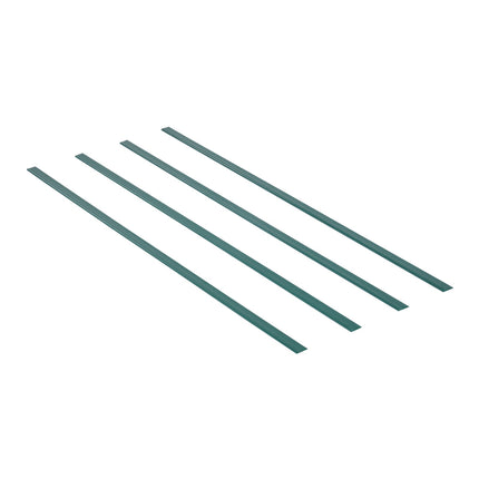 Chain Link Fence Privacy Slats, Bottom Lock, 4 Ft, Green