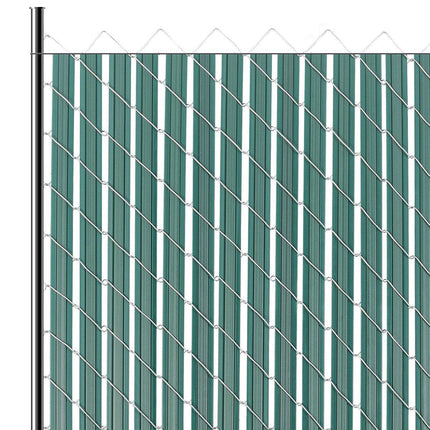 Chain Link Fence Privacy Slats, Bottom-Locking, 4 Ft, Green