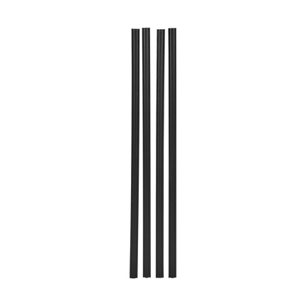 Chain Link Fence Privacy Slats, Bottom-Locking, 6 Ft, Black