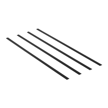 Chain Link Privacy Slats, Double-Wall Bottom-Locking, Black 82-Pack
