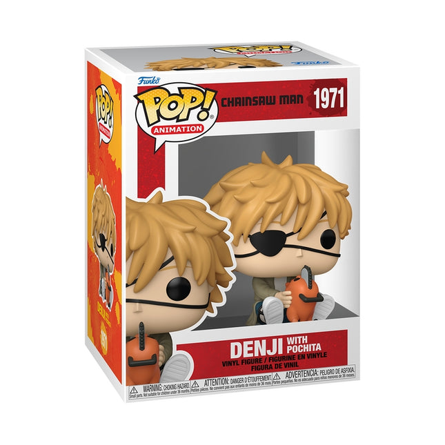 Chainsaw Man Funko Pop! Figurine de vinil - Set Denji și Pochita