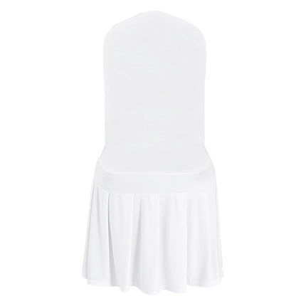 Chair Covers, 30-Pack White Stretch Polyester-Spandex
