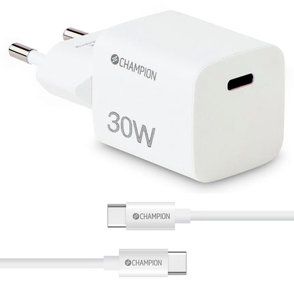 Charger 30W + USB-C Cable White