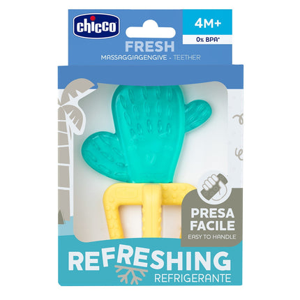 Jucărie de dentiție Chicco Refreshing Neutral 4M+