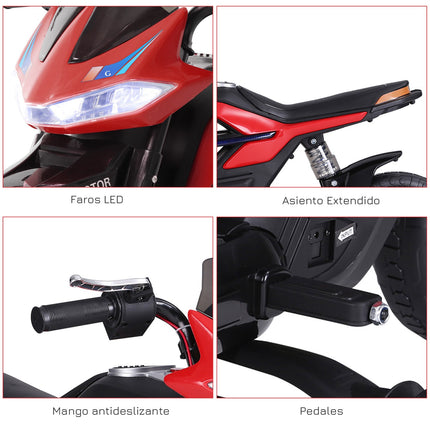 Electric motorcycle for children - light, music, 3 km/h, 3-6 years