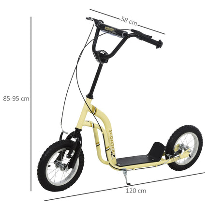 City scooter for children, 5+ years, 12-inch pneumatic tires