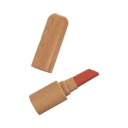 Set cosmetice din lemn pentru copii, cu 17 piese și geantă