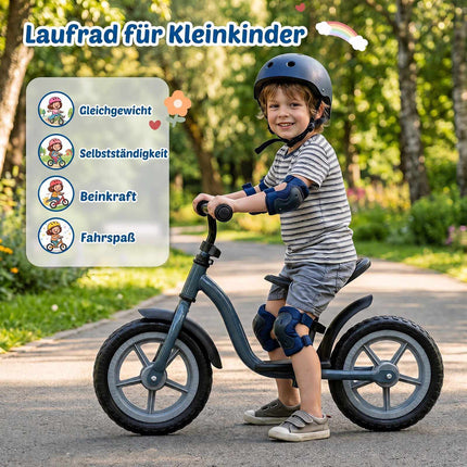 Bicicletă de echilibru pentru copii, reglabilă, ușoară, albastră