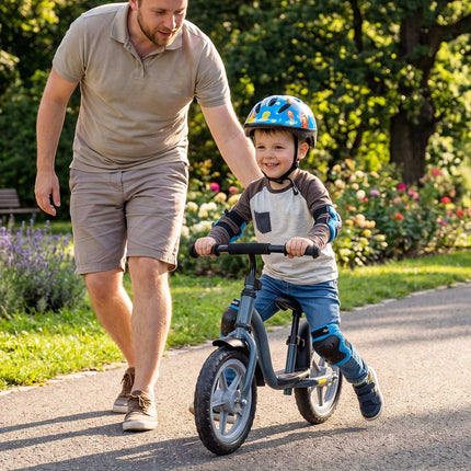 Bicicletă de echilibru pentru copii, reglabilă, ușoară, albastră
