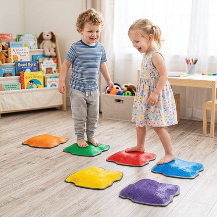 Set de pietre de echilibru pentru copii, antiderapante, stivuibile, 6 piese