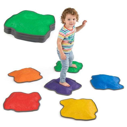 Set de pietre de echilibru pentru copii, antiderapante, stivuibile, 6 piese