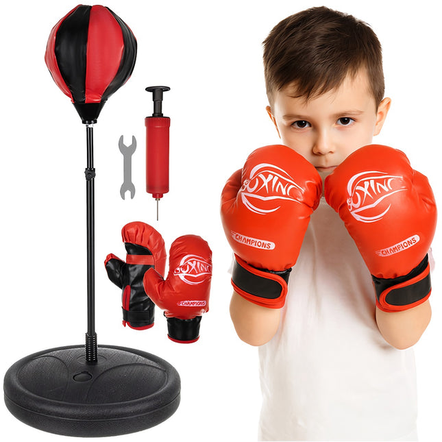 Set de box pentru copii, sac de box și mănuși, reglabile