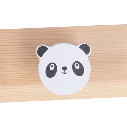 Cuier pentru copii cu 4 cârlige cu animale, multicolor