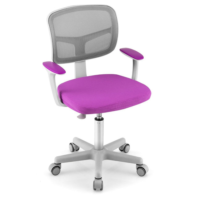 Children's Desk Chair Children's Computer Chair with Adjustable Height Green Purple