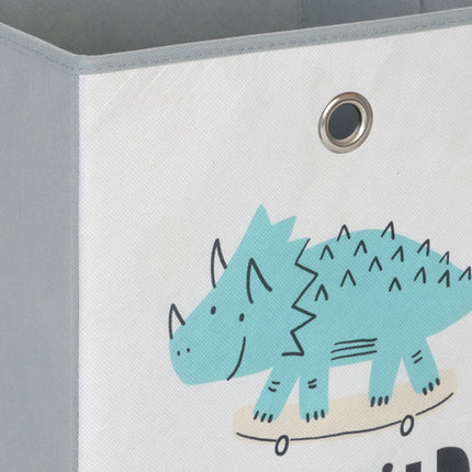 Cutii de depozitare pliabile pentru copii, pachet de 3, dinozauri și animale