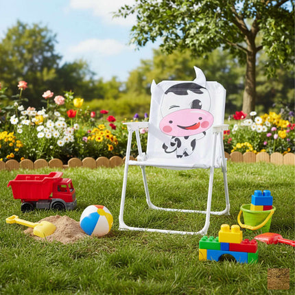 Scaun pliabil de camping pentru copii cu design de animale