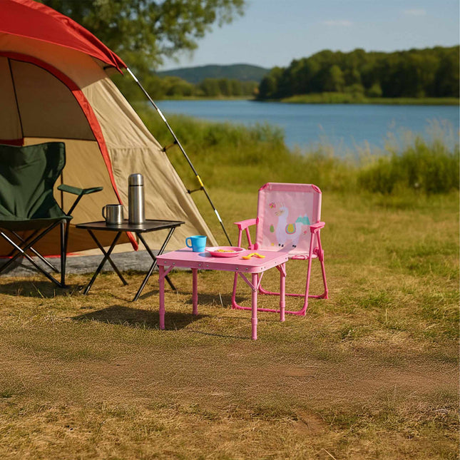 Scaun pliabil de camping pentru copii cu motiv animal