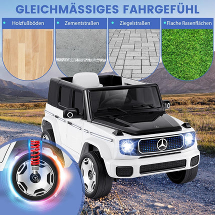 Children's Mercedes-Benz electric car with 2.4G remote control &amp; Headlight 12V electric vehicle white