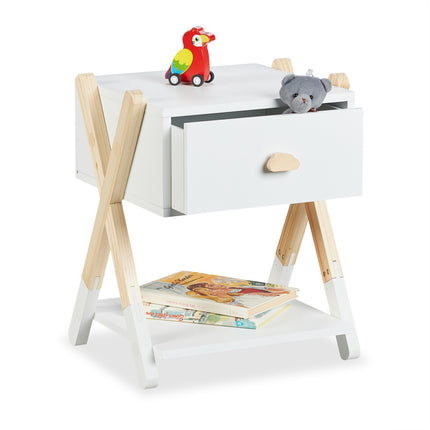 Noptiera pentru copii cu sertar, X-Design