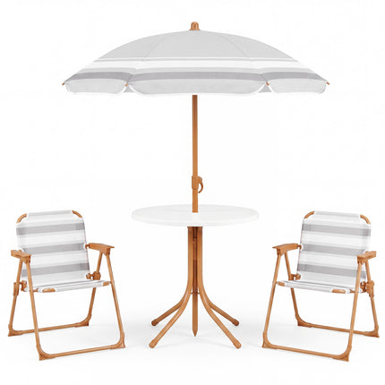 Set masă de picnic pentru copii cu umbrelă reglabilă