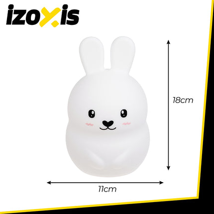 Lampă de noapte LED RGB pentru copii, silicon, telecomandă