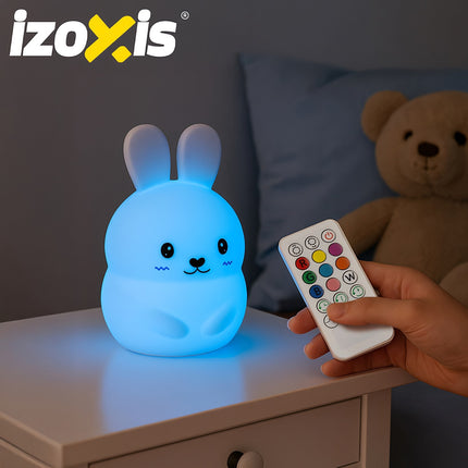 Lampă de noapte LED RGB pentru copii, silicon, telecomandă