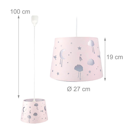 Lampă suspendată pentru camera copiilor – Design cer nocturn