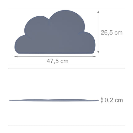Set de servetele de loc din silicon pentru copii - antiderapante, fără BPA