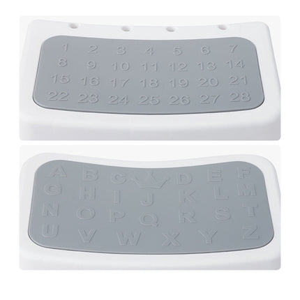 Children's Toilet Seat with Step Stool – Grey, White