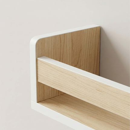 Set de 3 rafturi de perete pentru copii, MDF alb, 58 cm